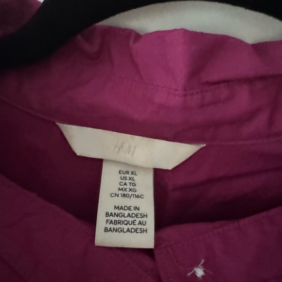 Vibrant Pink Button-Up Shirt - Picture 5 of 5